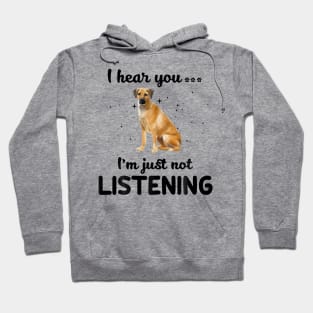 Black Mouth Cur I hear you Iam just not listening Hoodie